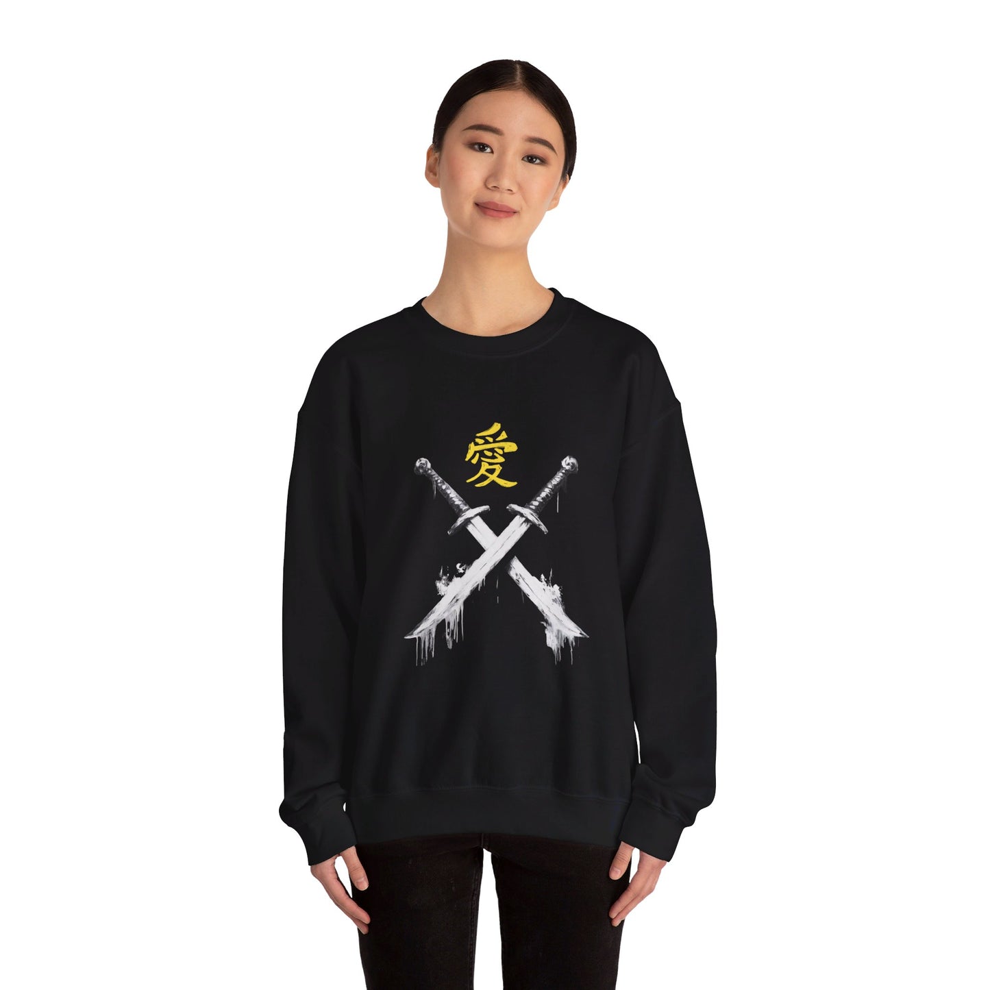 Fight for Love Anime Sweatshirt -Japanese Minimalist Gothic Streetwear