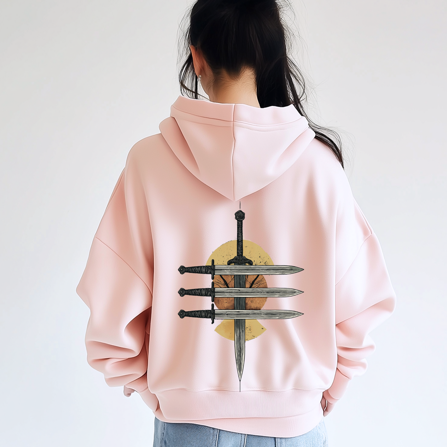 Gojo Inspired Minimalist Anime Hoodie