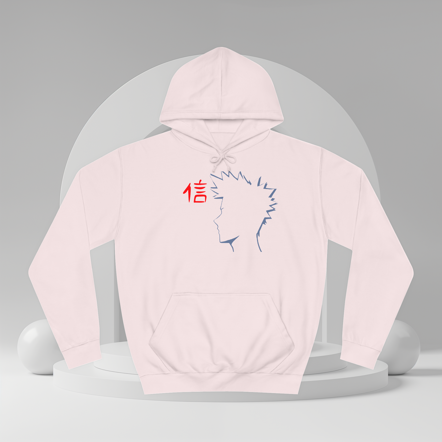 Gojo Inspired Minimalist Anime Hoodie