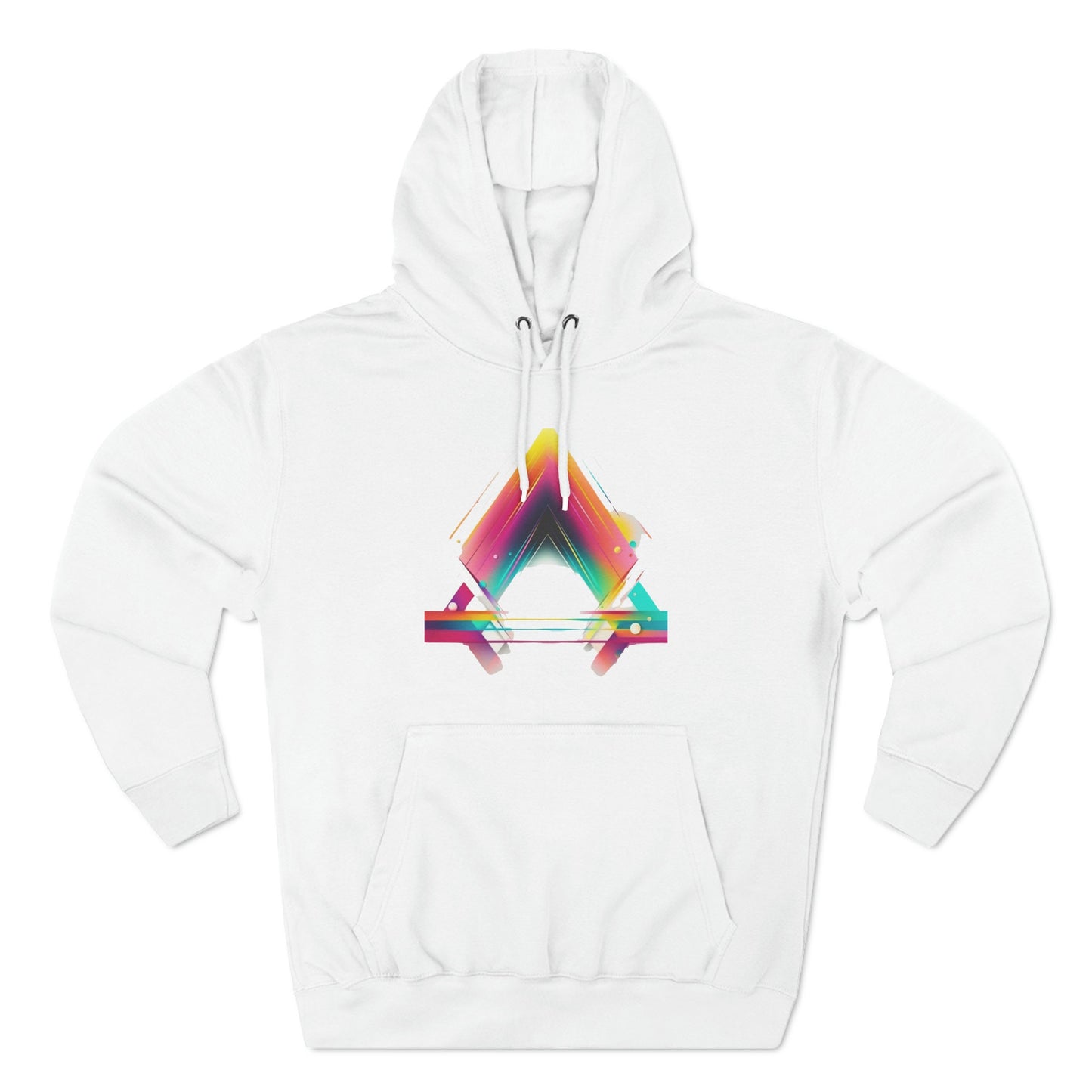 Artistic Vector Unisex Hoodie - Colorful Streetwear with Tech-inspired Design