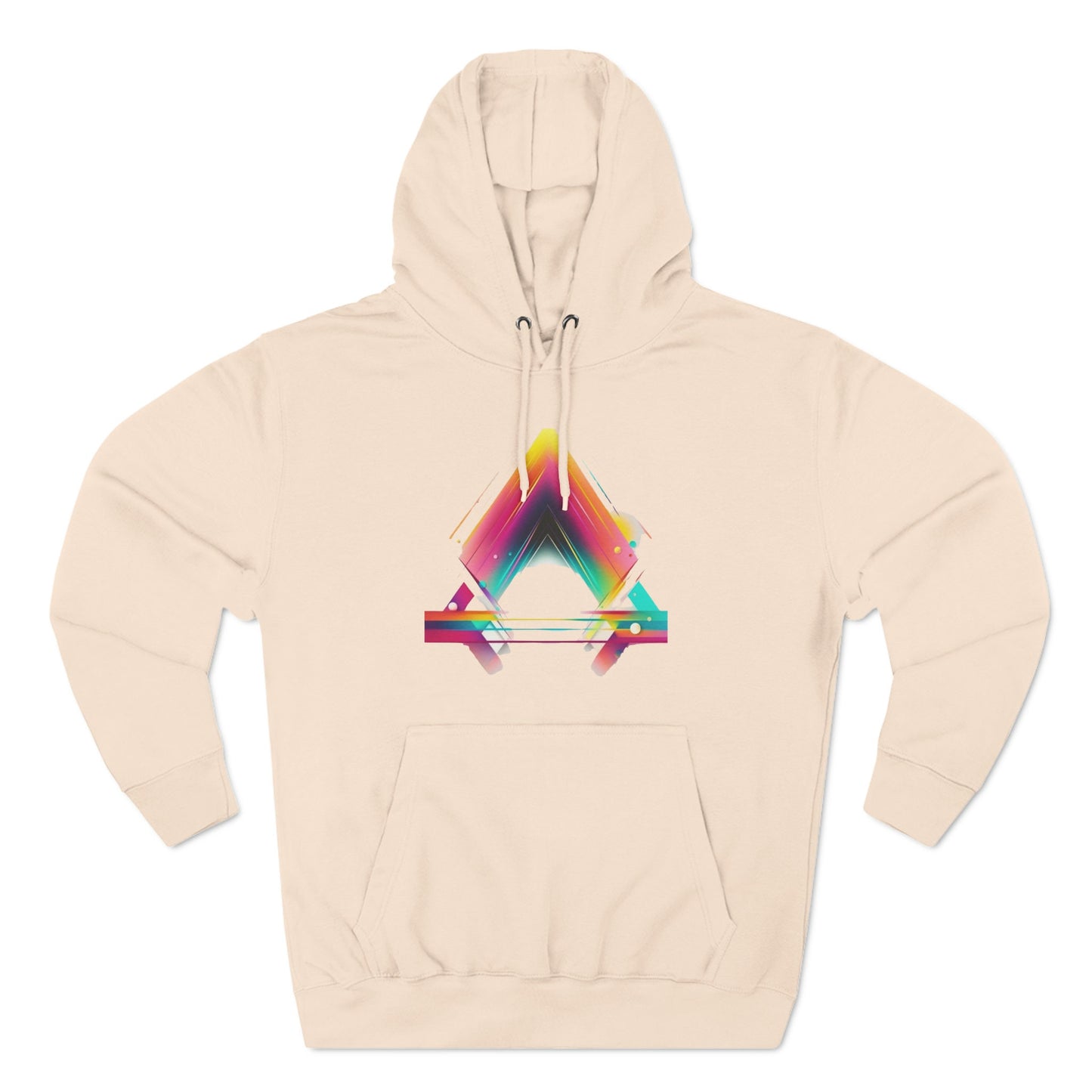 Artistic Vector Unisex Hoodie - Colorful Streetwear with Tech-inspired Design