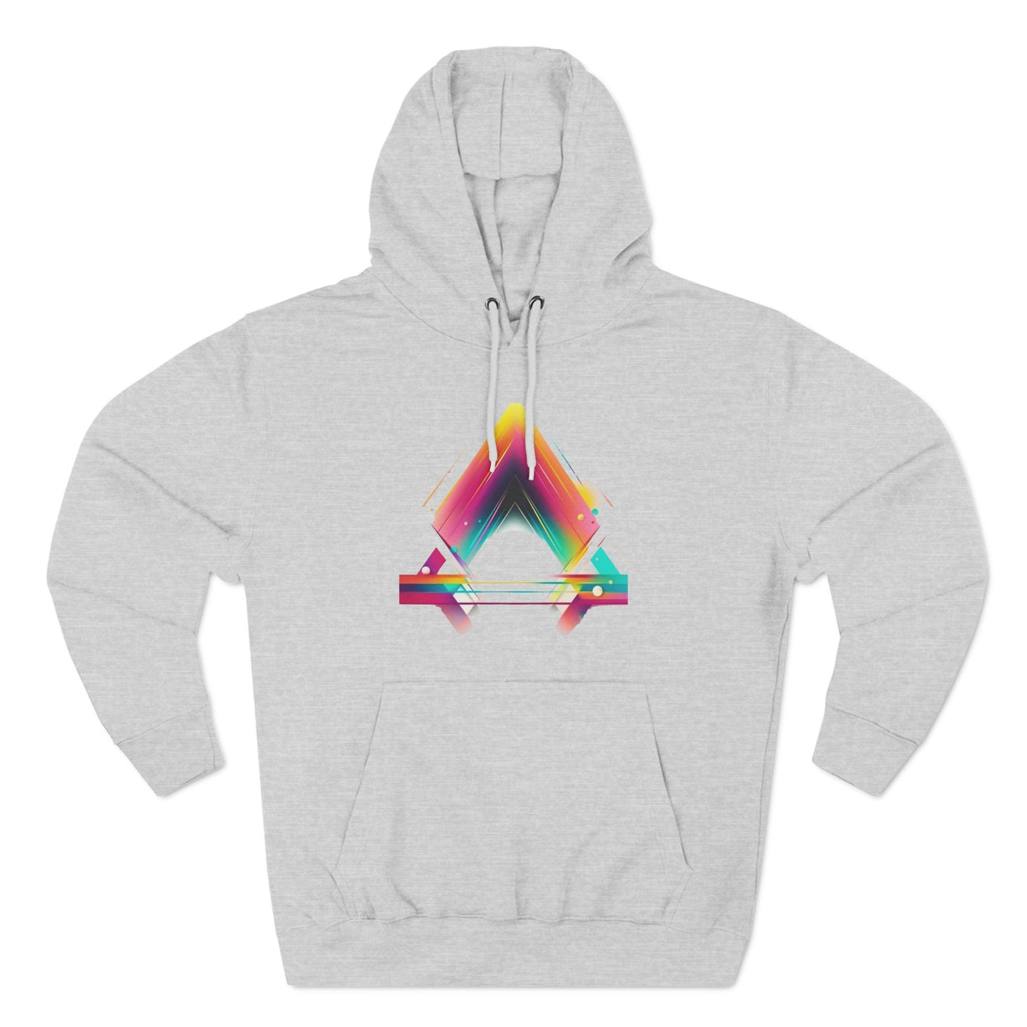 Artistic Vector Unisex Hoodie - Colorful Streetwear with Tech-inspired Design