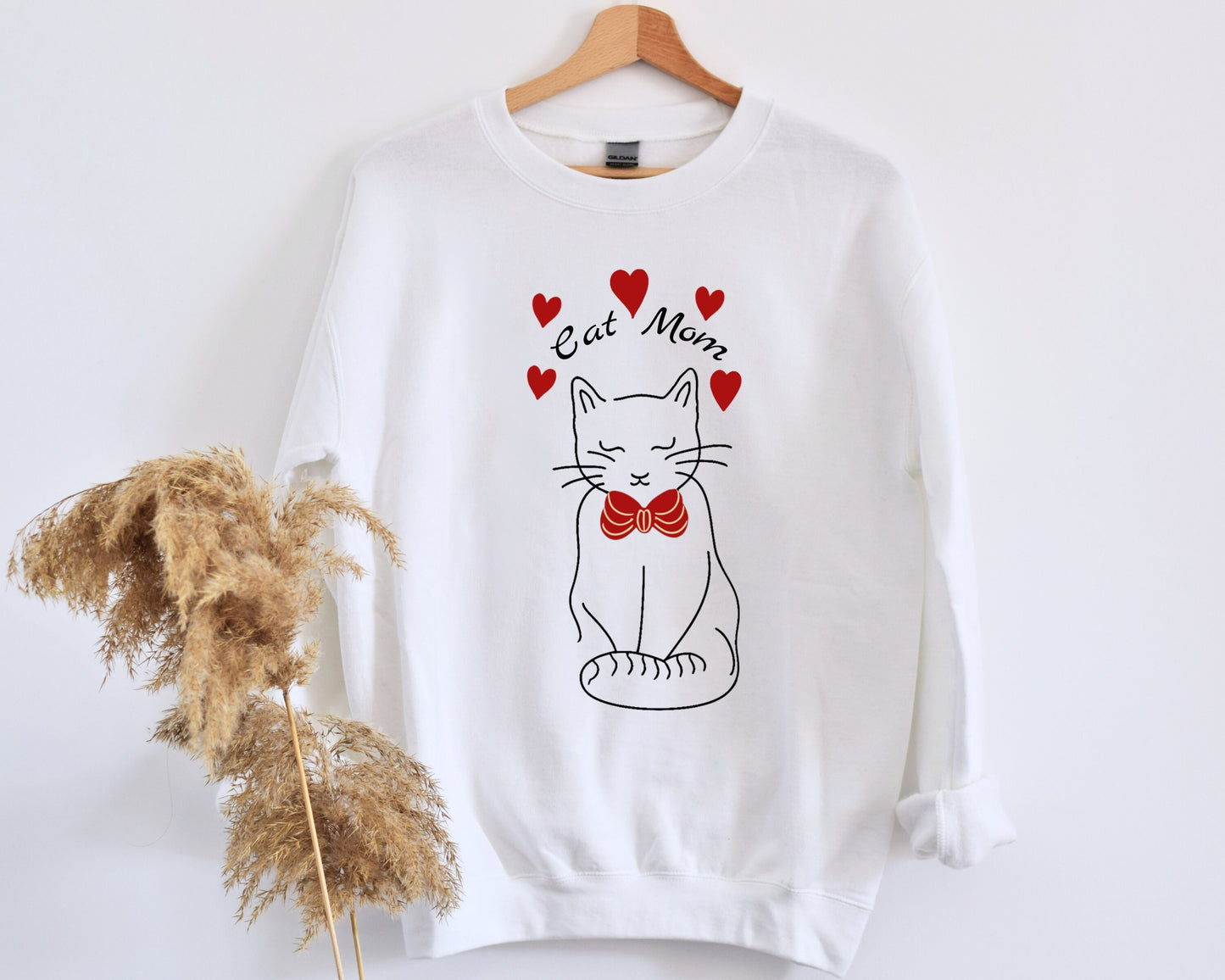 Custom Cat Mom Sleeve Sweatshirt