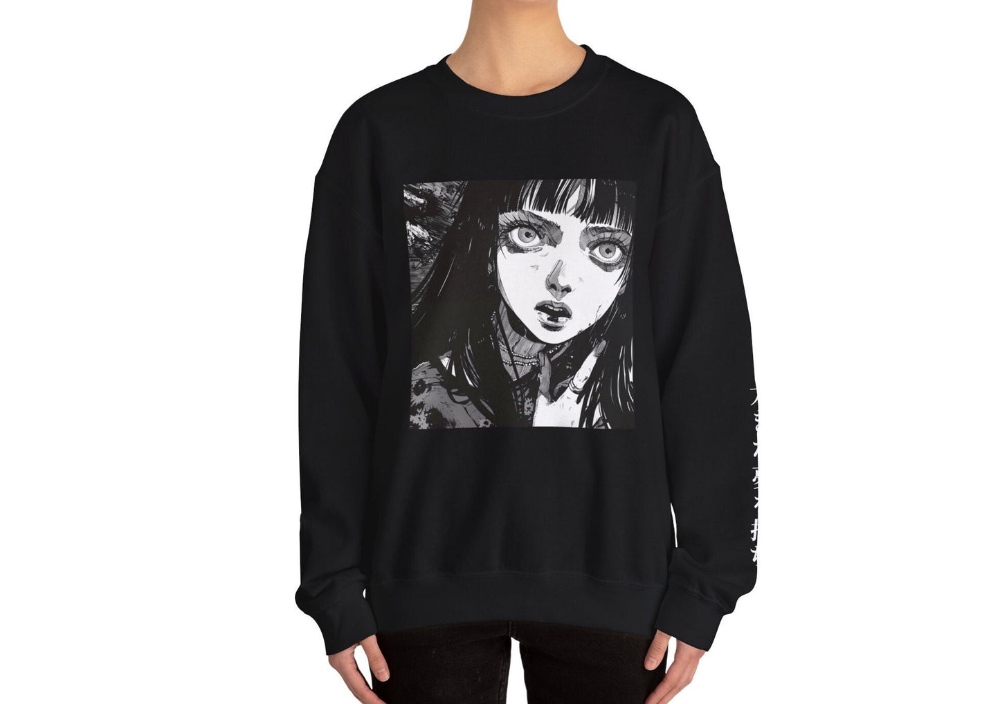 Courage Anime Goth Crewneck