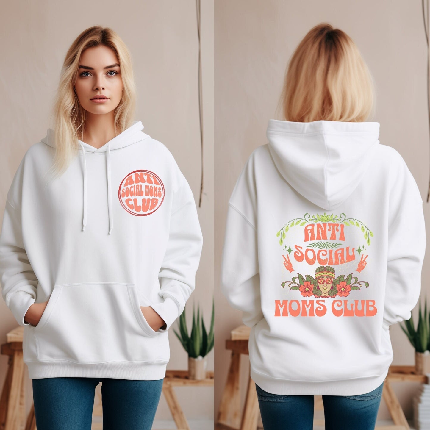 Anti Social Moms Club Cozy Cotton Hoodie