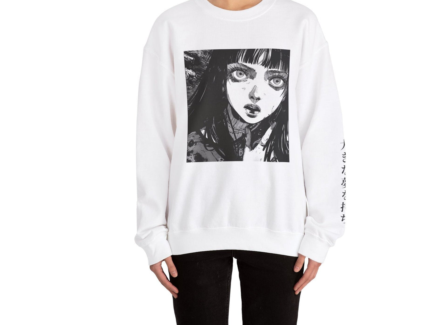 Courage Anime Goth Crewneck