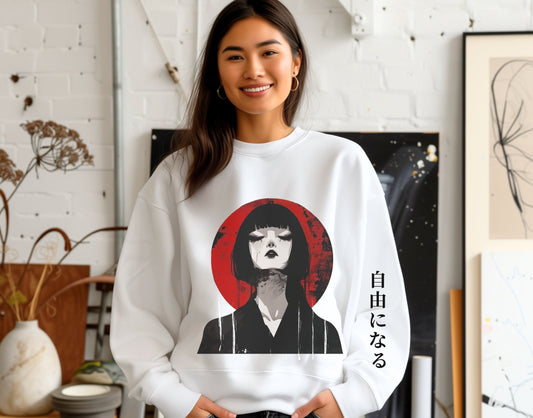 Become Free Anime Crewneck