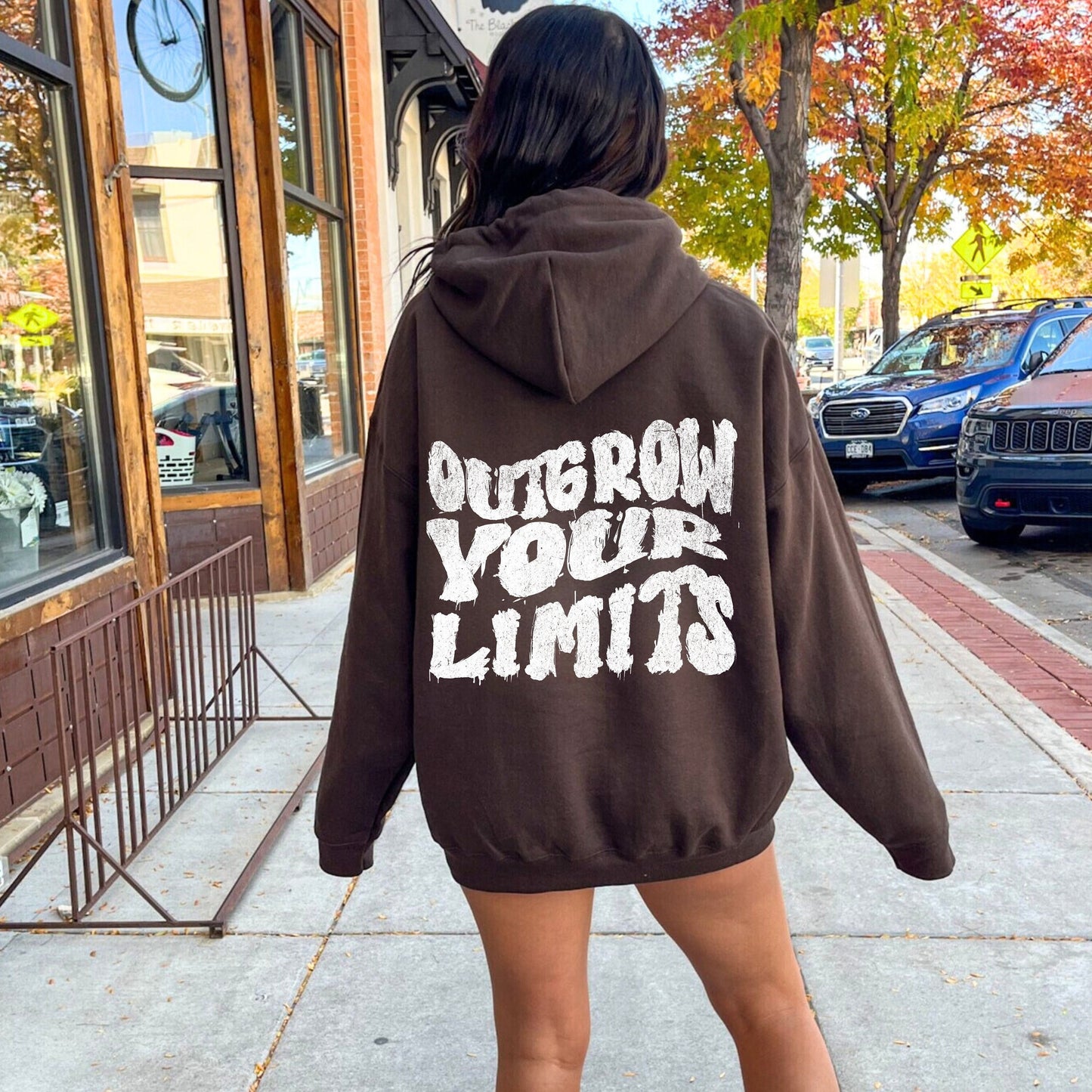 Outgrow Your Limits Oversized Vsco Hoodie