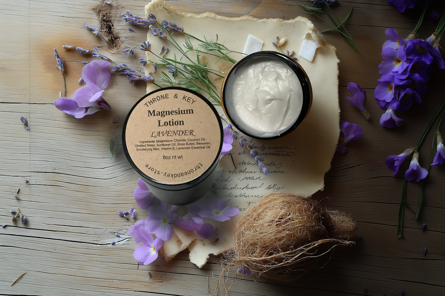 Magnesium Lavender Cream for Deep Sleep, Aches, & Relaxation